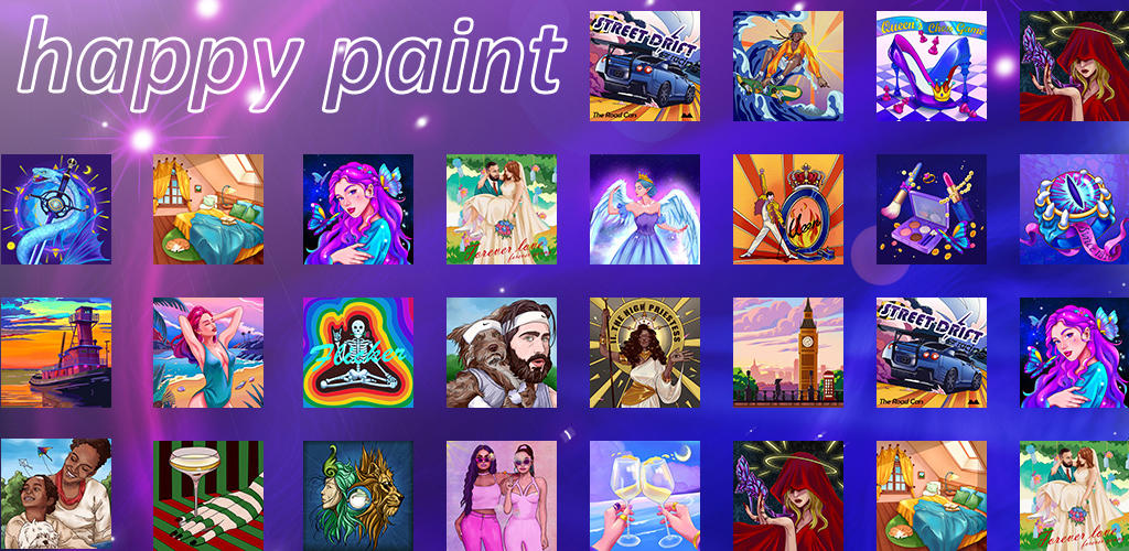 Banner of Happy Paint : livre de coloriage pour adultes et art pictural 2.0.2