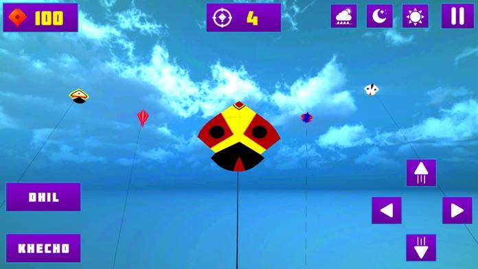 Captura de Tela do Jogo Basant Festival-Kite Flying 3D