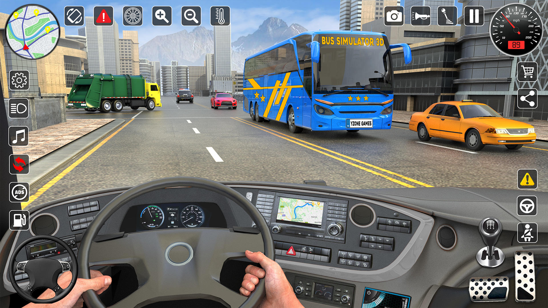 Bus Simulator 3D: Driving Game ゲームのスクリーンショット