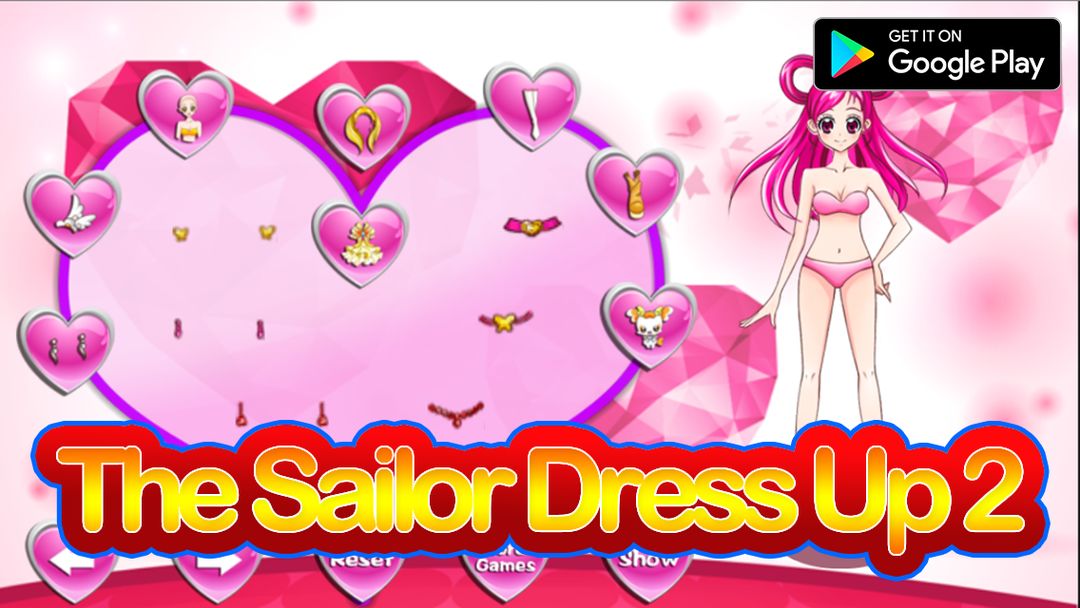 The Sailor Dress Up 2 게임 스크린 샷