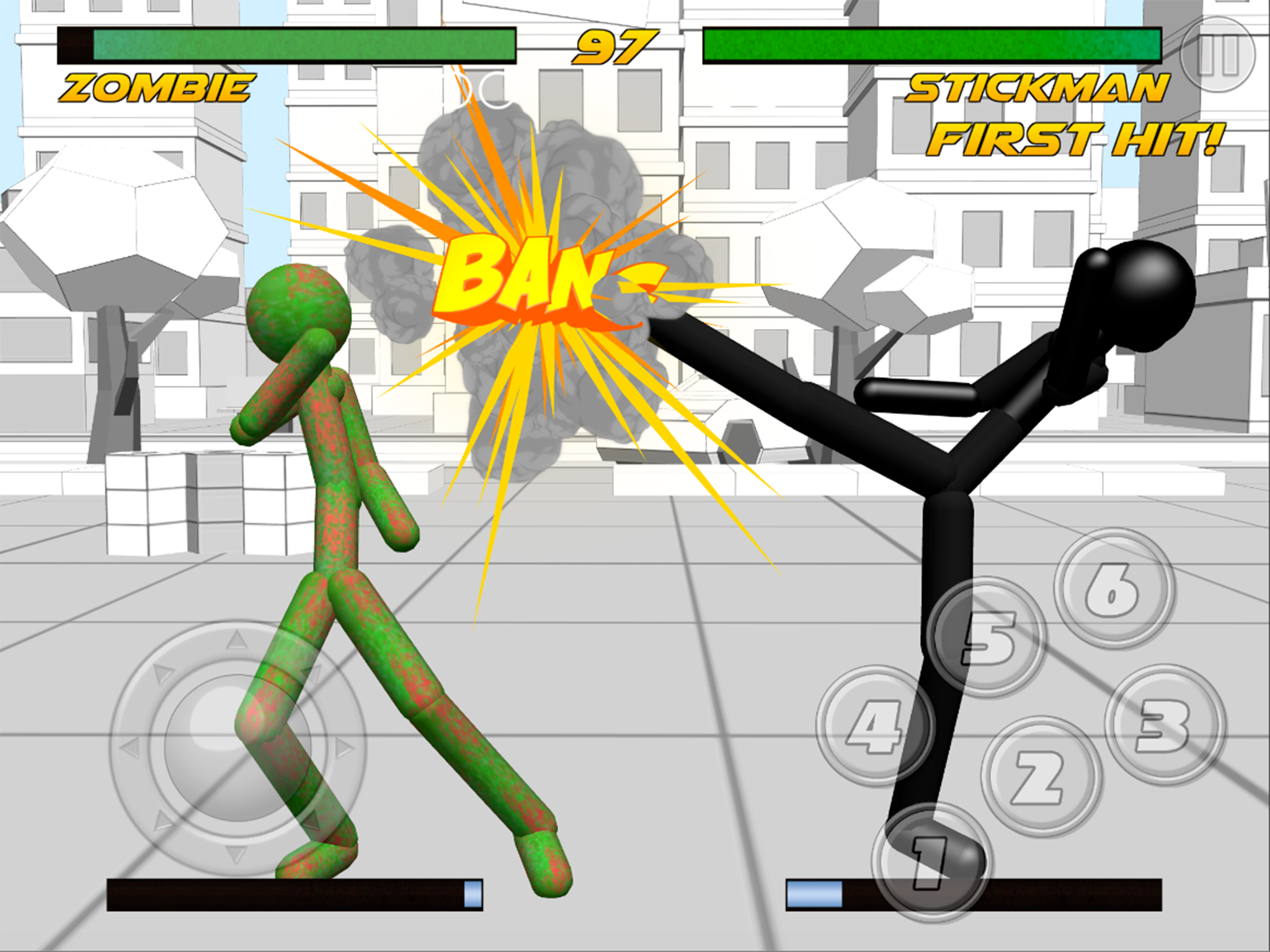 Stickman Fighting 3D 게임 스크린샷