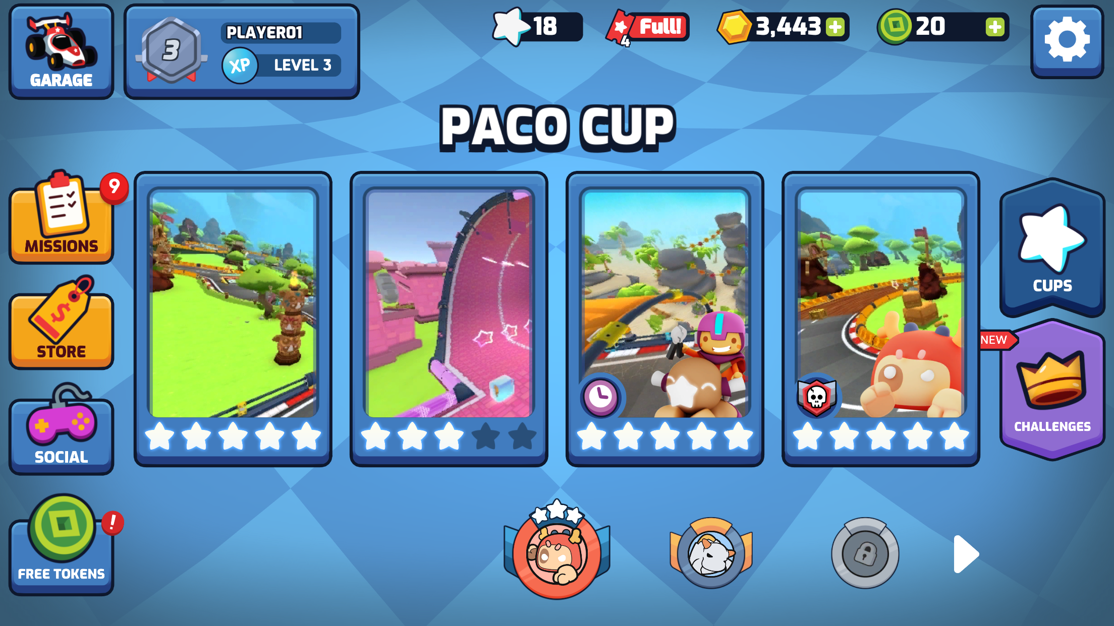 スターリットカートレーシング ゲームのスクリーンショット