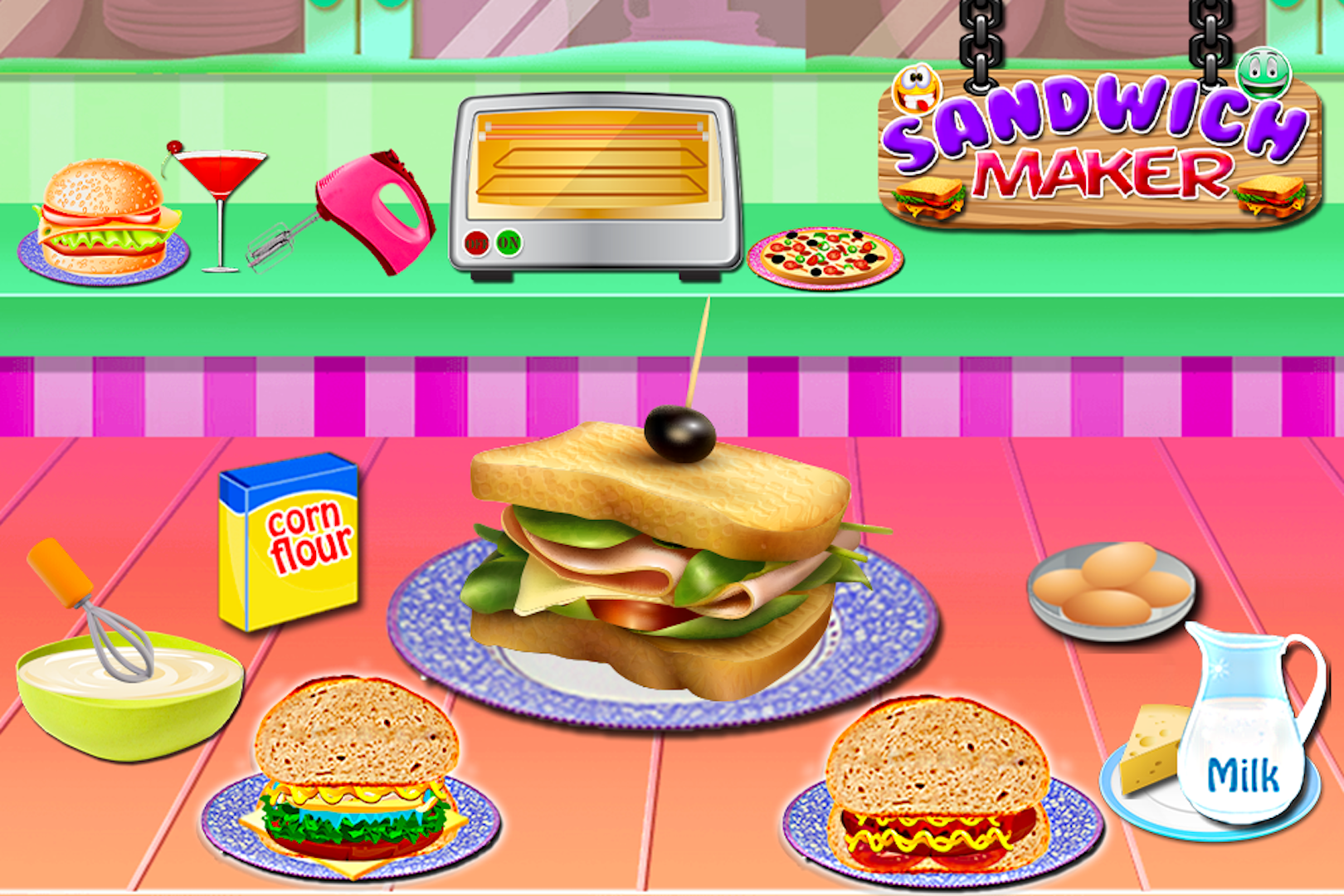 Игра Создавай Бутерброды - Играть Онлайн!
