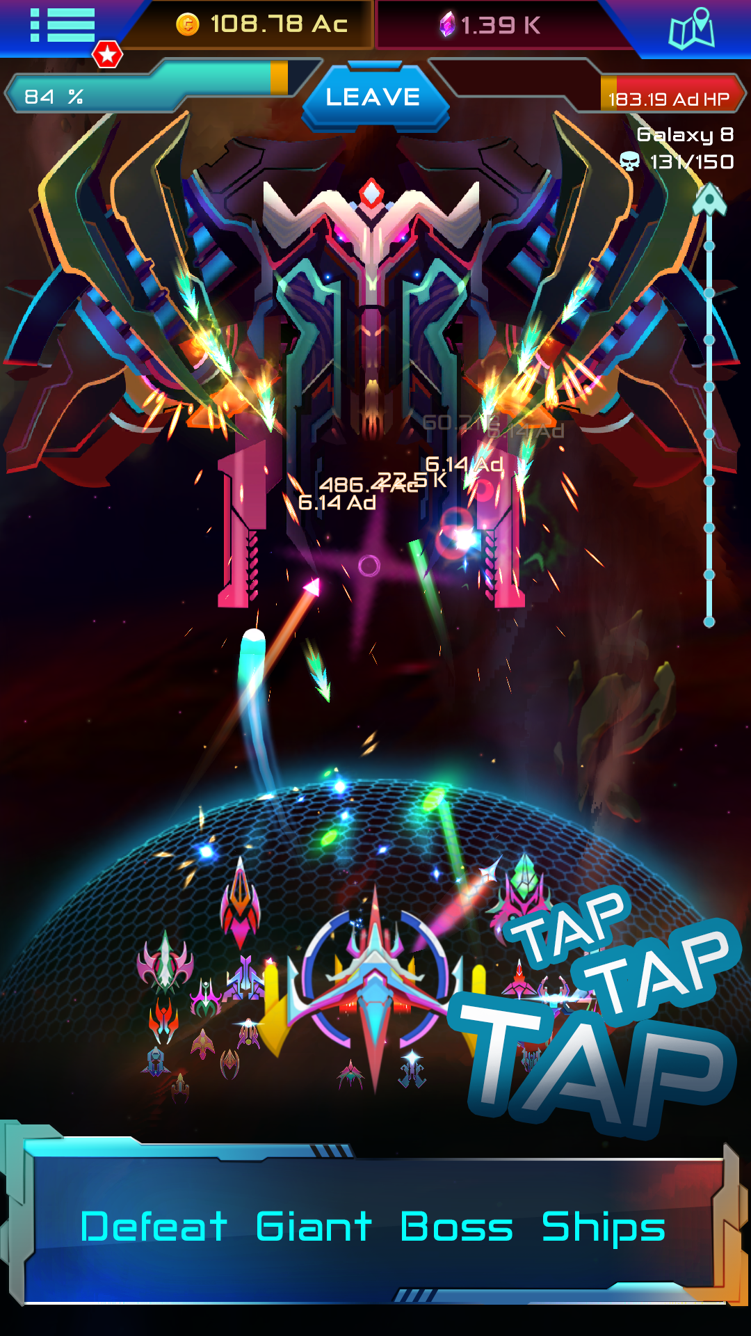 Screenshot 1 of Đội quân hư không : Tapper khoa học viễn tưởng 1.0.10