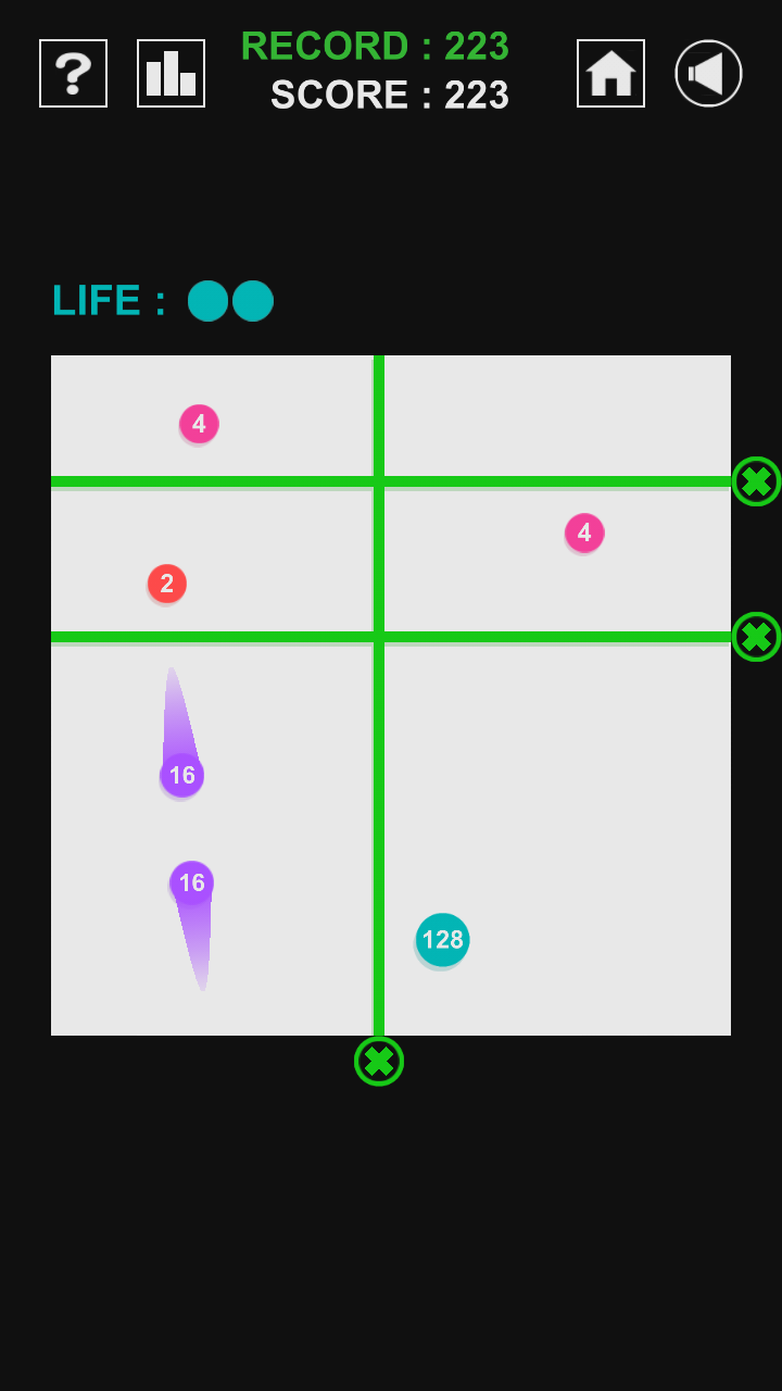 Cuplikan Layar Game 2048 Jezzball