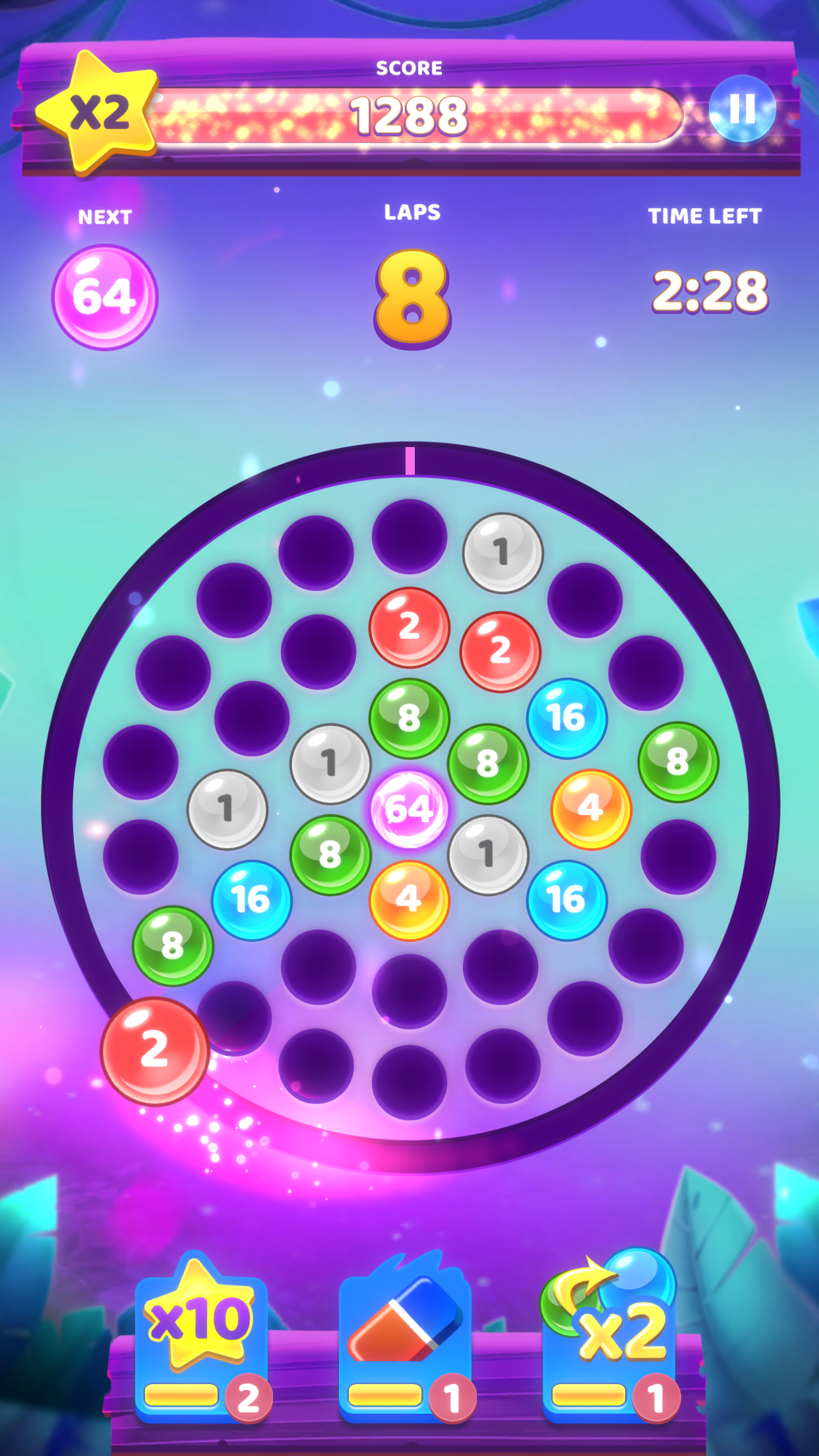 Скриншот игры Laps Fuse: Puzzle with Numbers