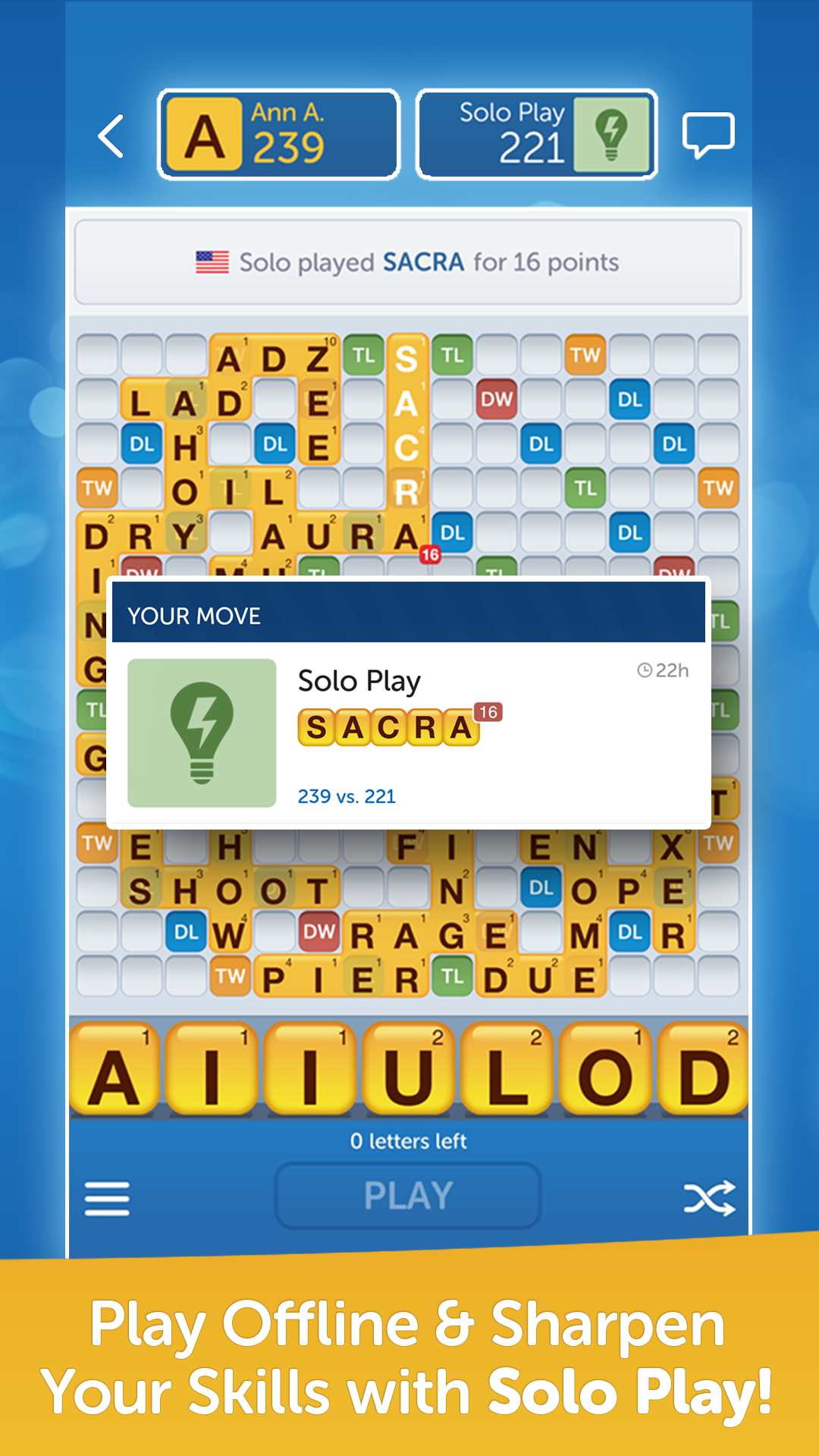 Words With Friends – Play Free ゲームのスクリーンショット