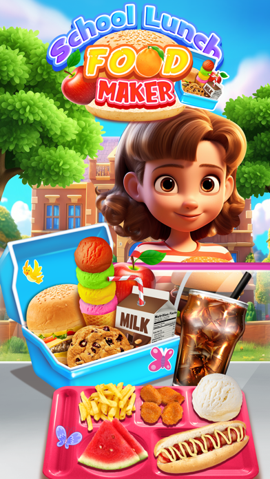 Captura de Tela do Jogo School Lunch Food Recipes