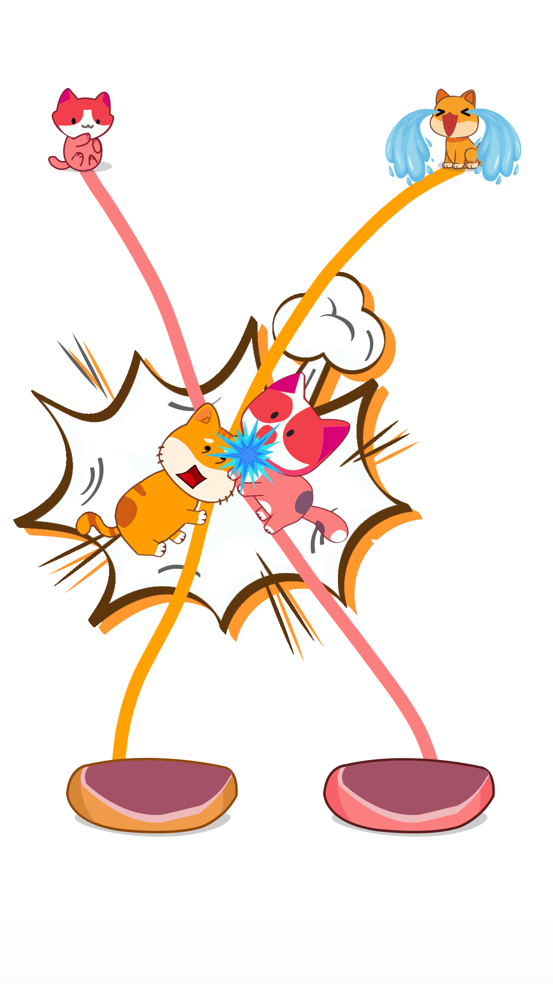 Cat Rush Puzzle - Draw to Save Game Screenshot