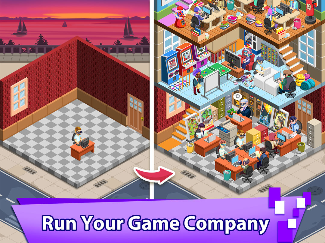 Screenshot of Video Game Tycoon idle clicker