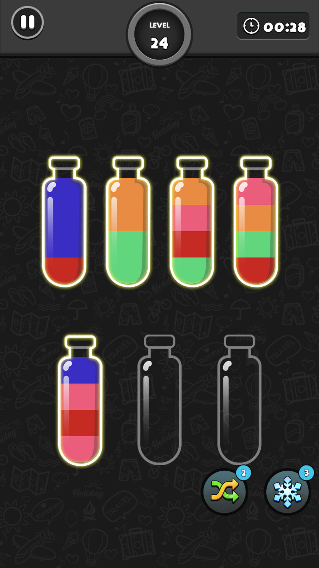 Water Sort Color Premium Game Screenshot