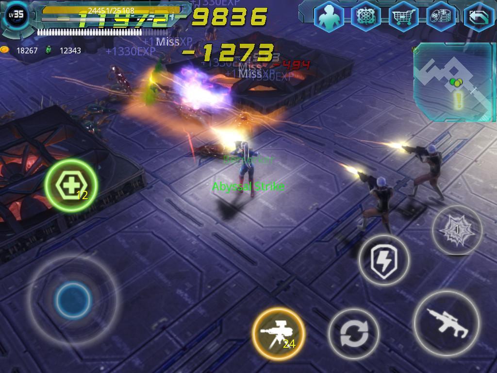 Alien Zone Raid Game Screenshot