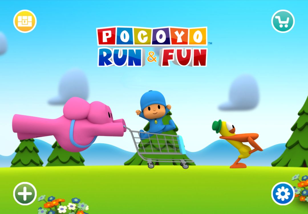 Screenshot of Pocoyo Run & Fun: Cartoon Jump