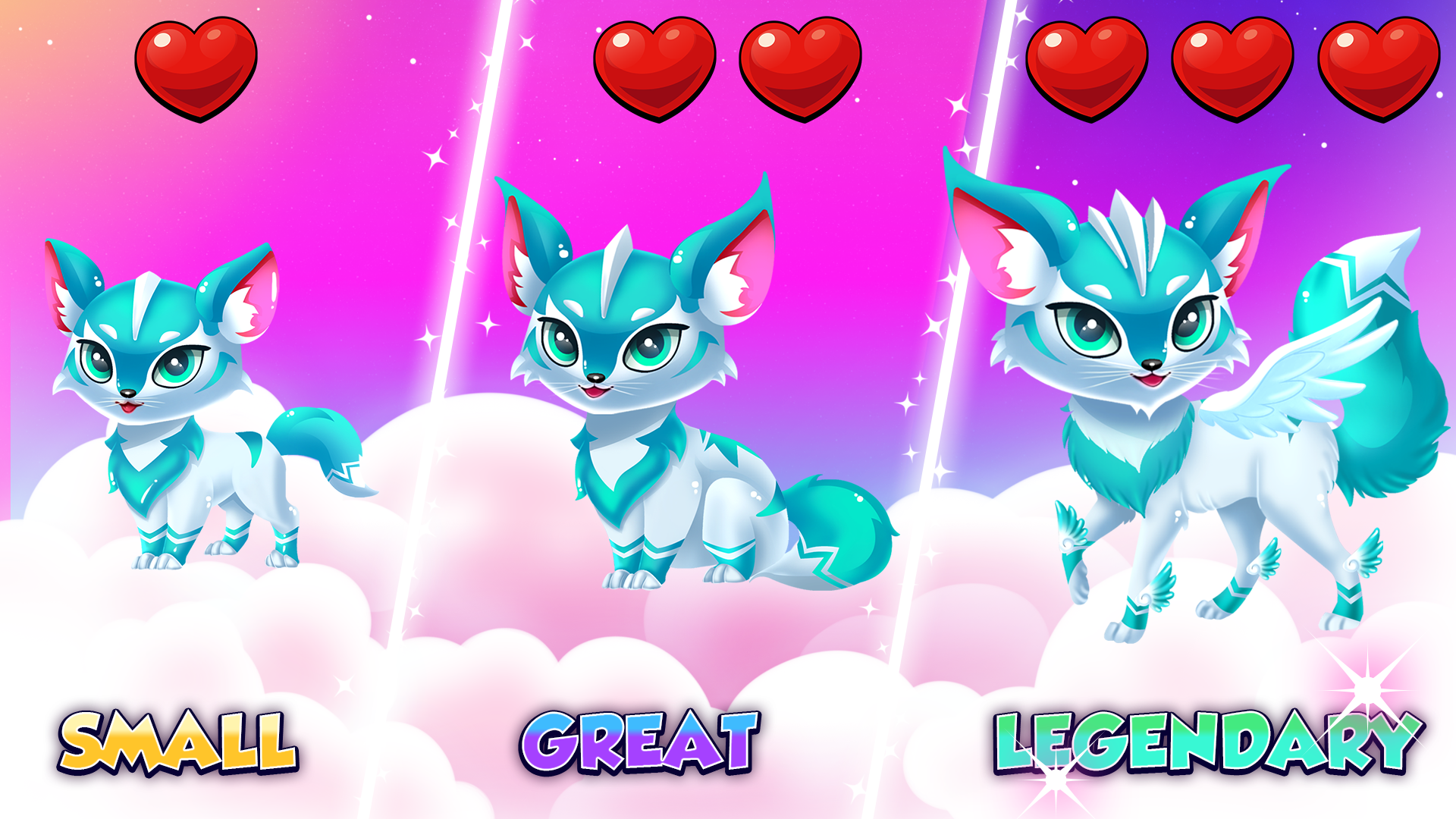 Cats vs Dogs Merge Animals Game Screenshot