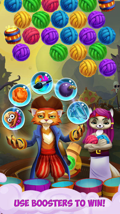 Kitty Pop Pirates Game Screenshot
