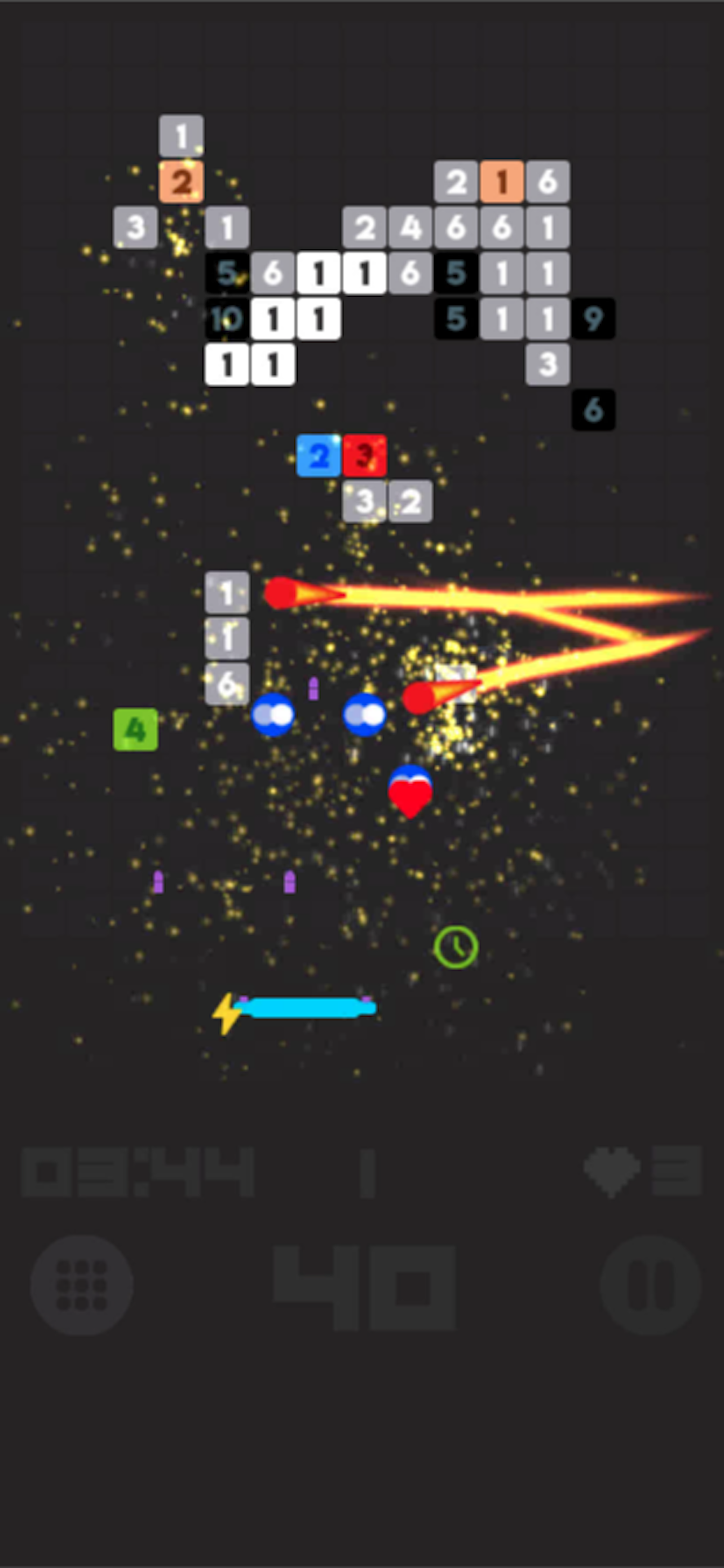Bricks Breaker Number Blocks ゲームのスクリーンショット
