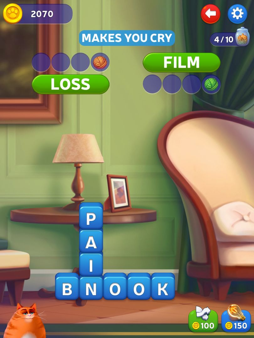 Screenshot of Kitty Scramble: Word Game