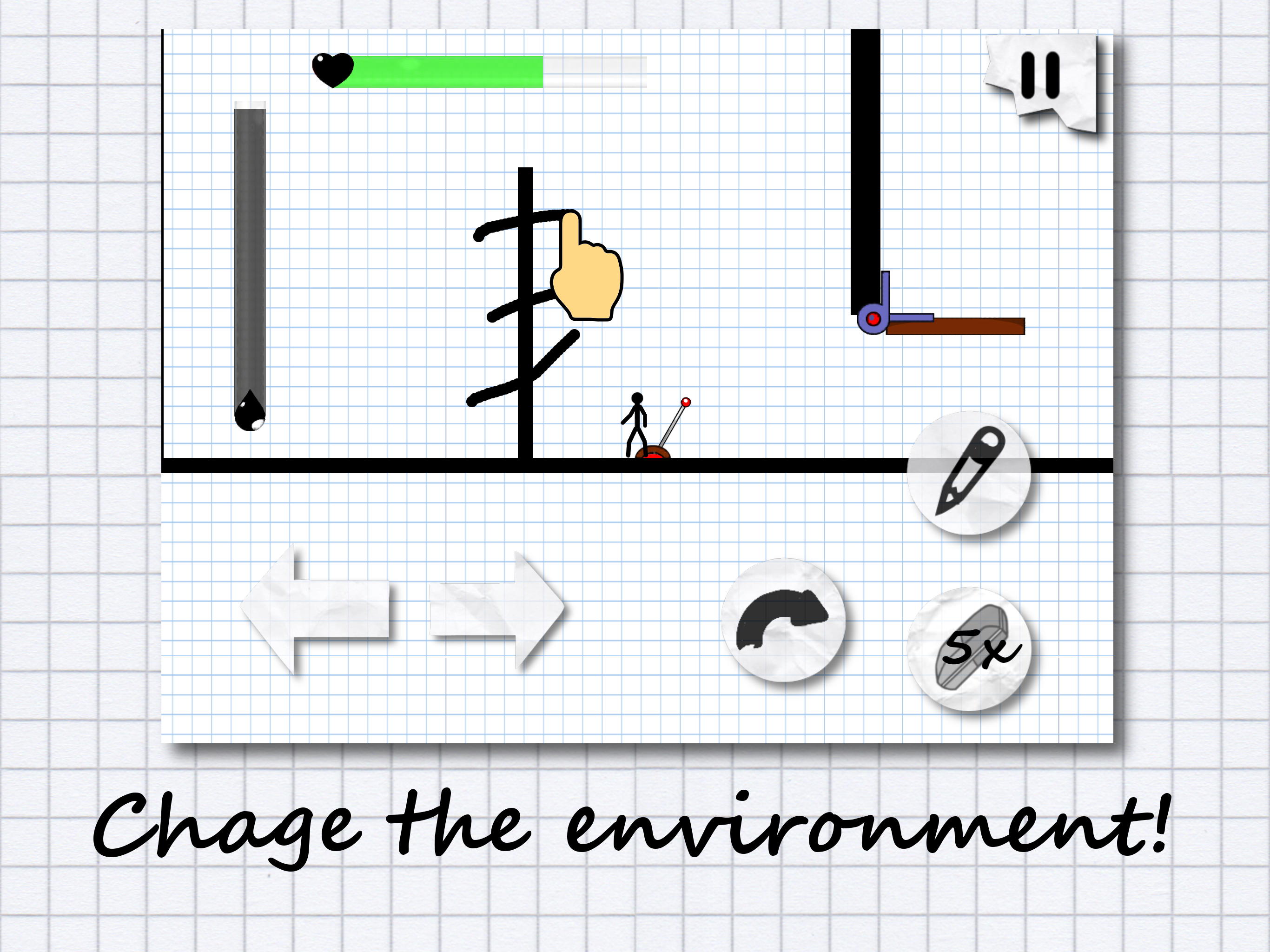 Adventures of Stickman Game Screenshot