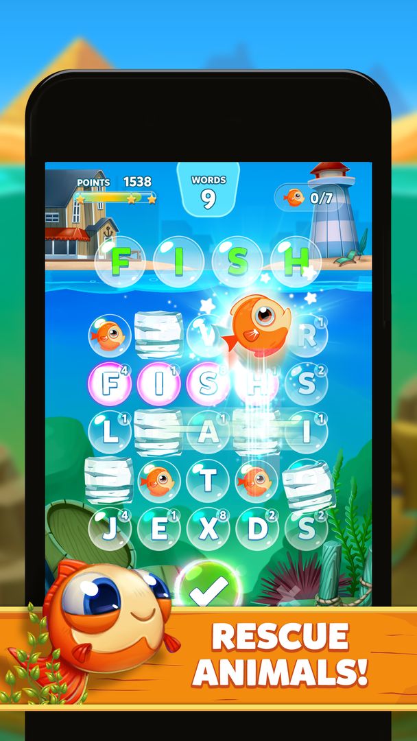 Bubble Words - Word Games Puzz screenshot game