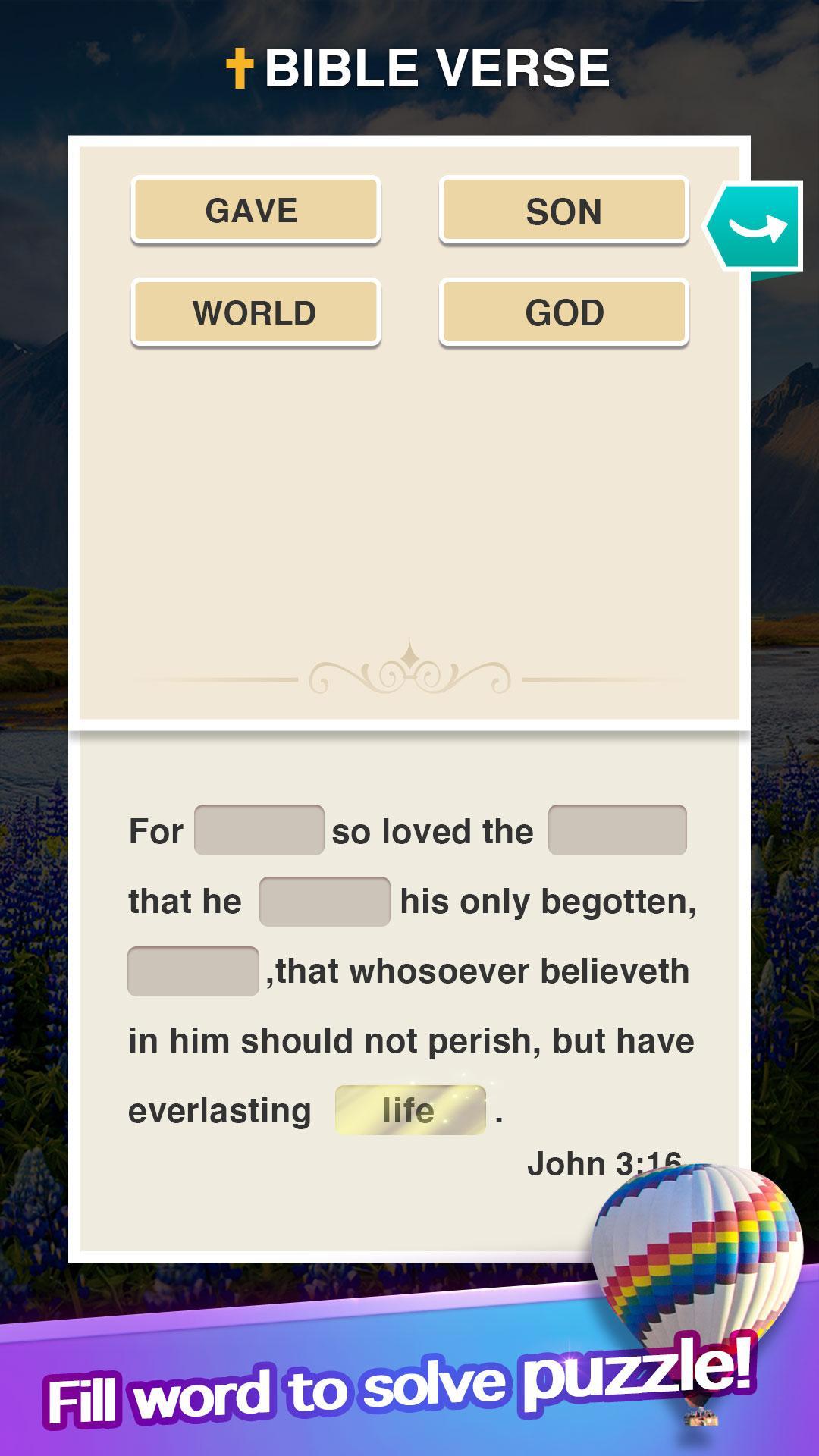 Скриншот игры Bible Word Cross - Daily Verse