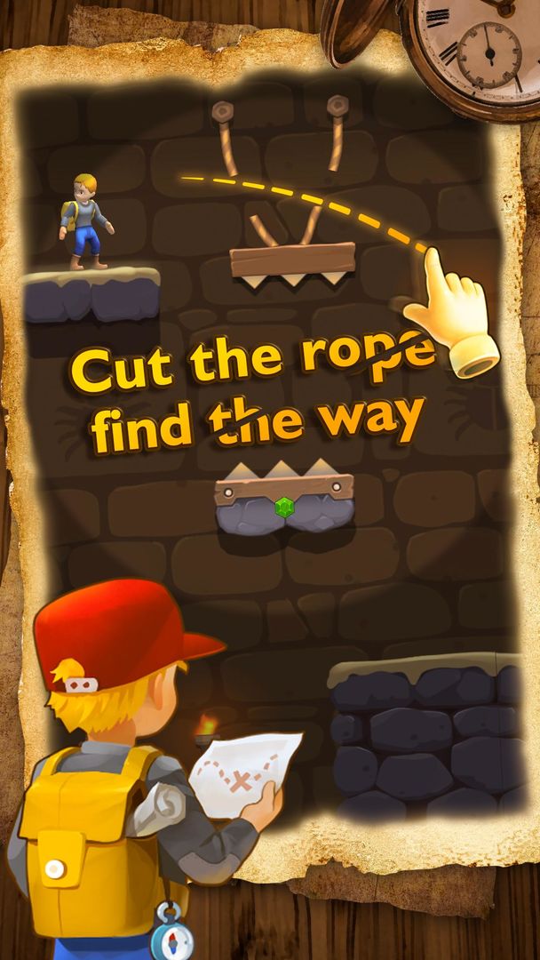 Screenshot of Relic Adventure - Rescue Cut Rope Puzzle Game