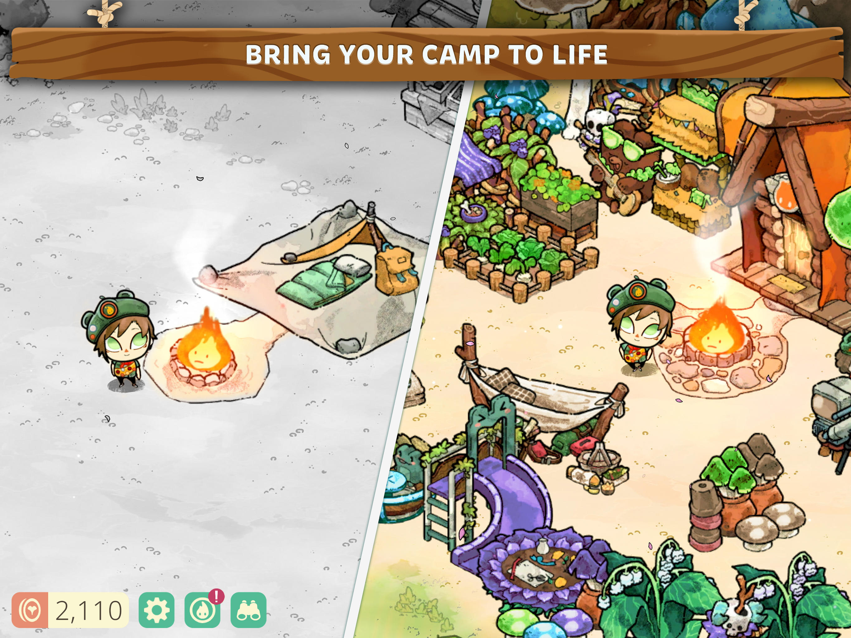Screenshot of Cozy Grove: Camp Spirit