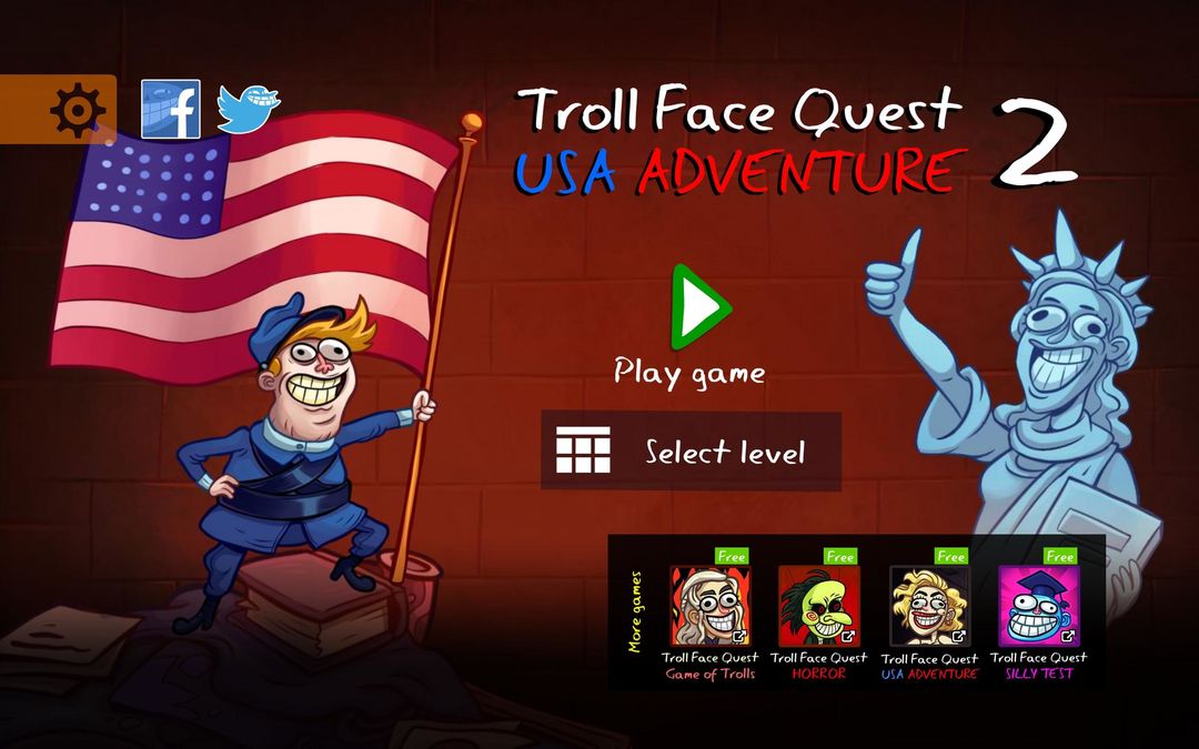 Troll Face Quest: USA Adventure 2 ภาพหน้าจอเกม