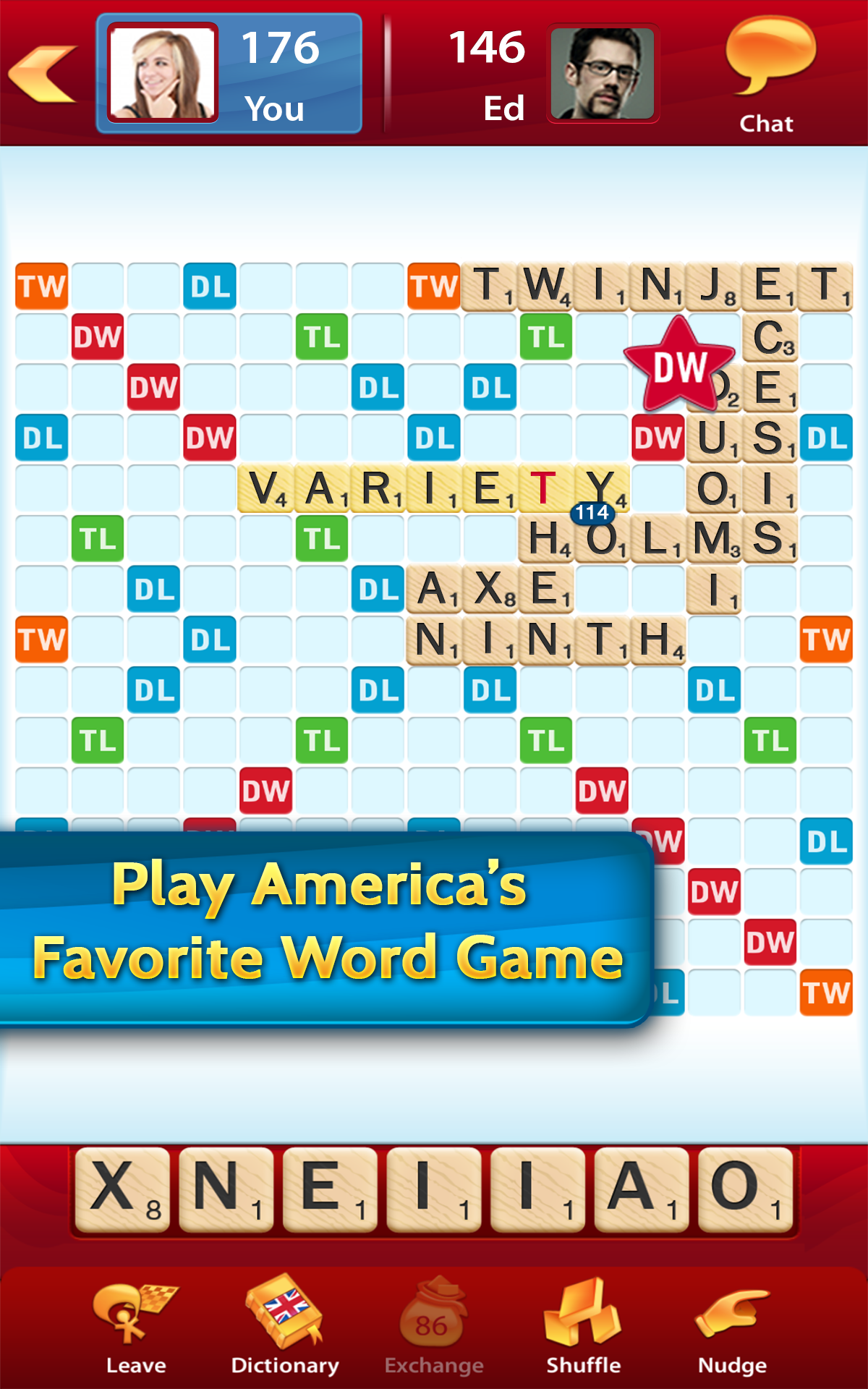 SCRABBLE Game Screenshot