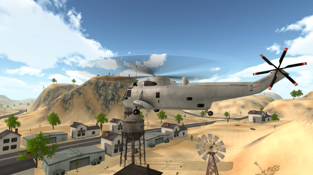 Скриншот игры Helicopter Army Simulator