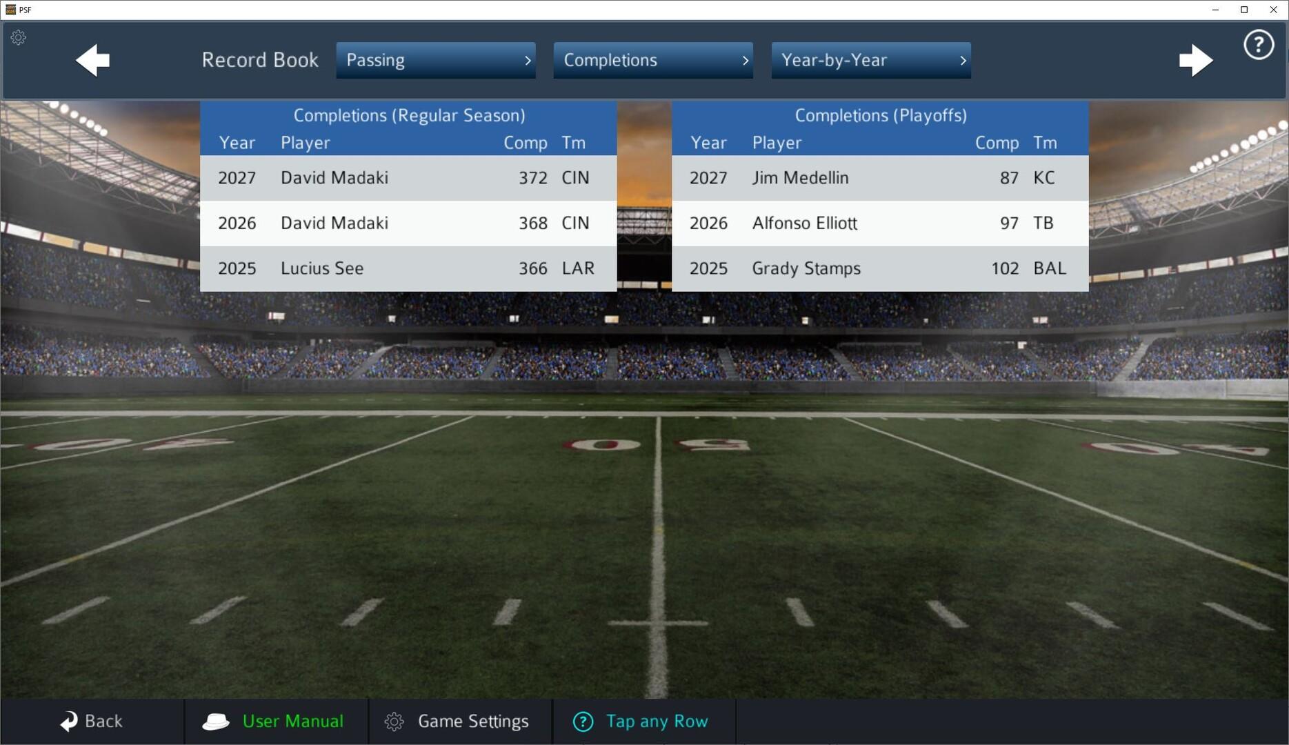 Pro Strategy Football 2026 Game Screenshot
