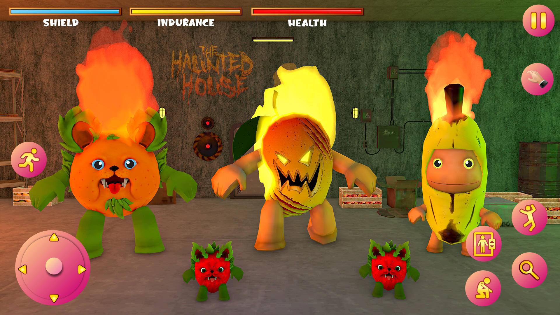 Evil Fruit Escape Survival 3D Game Screenshot