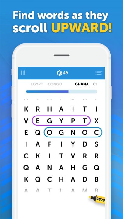 Screenshot 1 of UpWord Search - Scrolling Word Search Puzzle Game 1.32.2