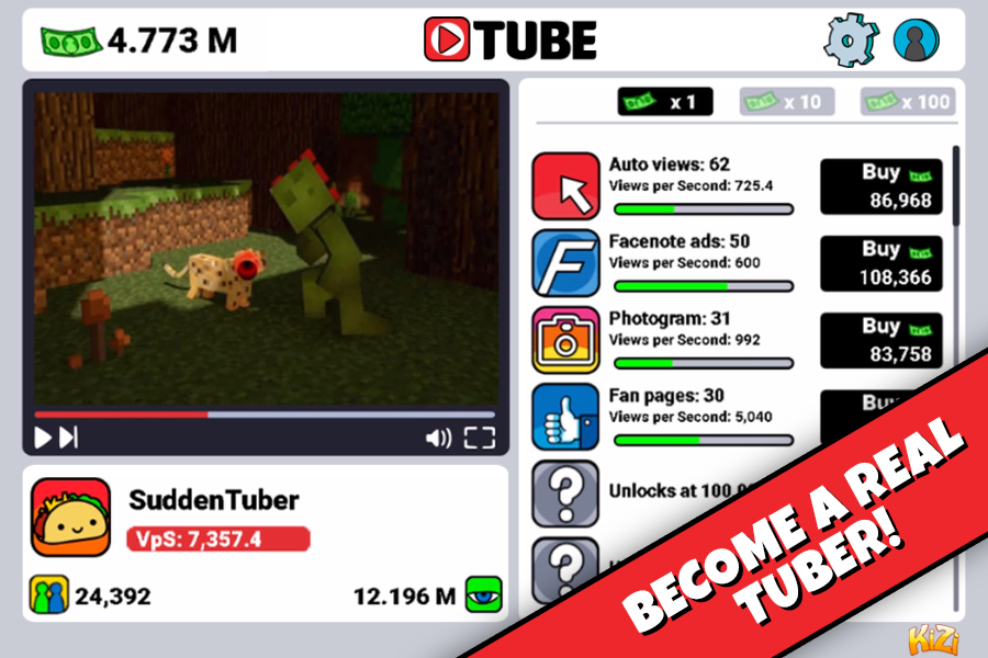 Tube Clicker ภาพหน้าจอเกม