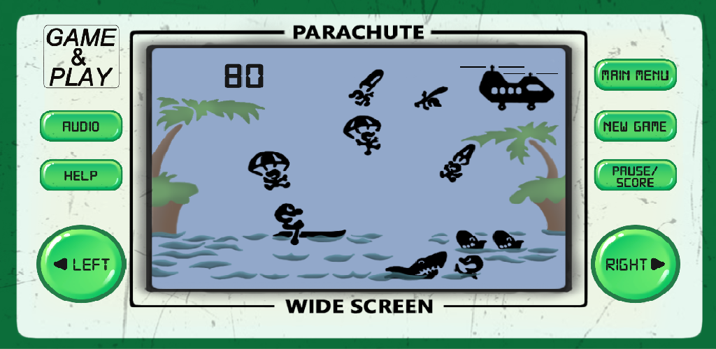 Banner of PARACHUTE៖ ហ្គេម Arcade ទសវត្សរ៍ទី 80 1.0.32