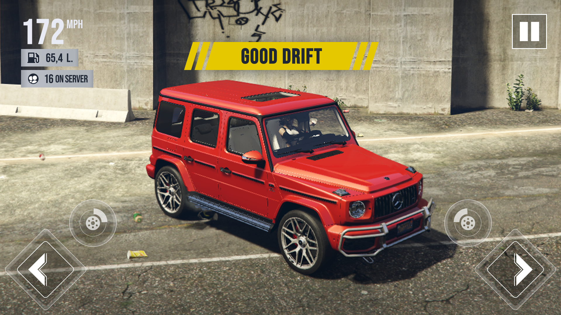 Captura de Tela do Jogo Car G63 Mercedes Driving Game