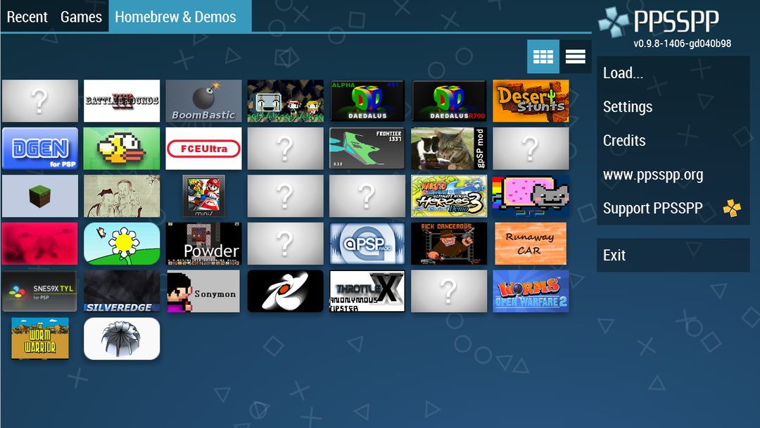 Screenshot of PPSSPP Gold - PSP emulator