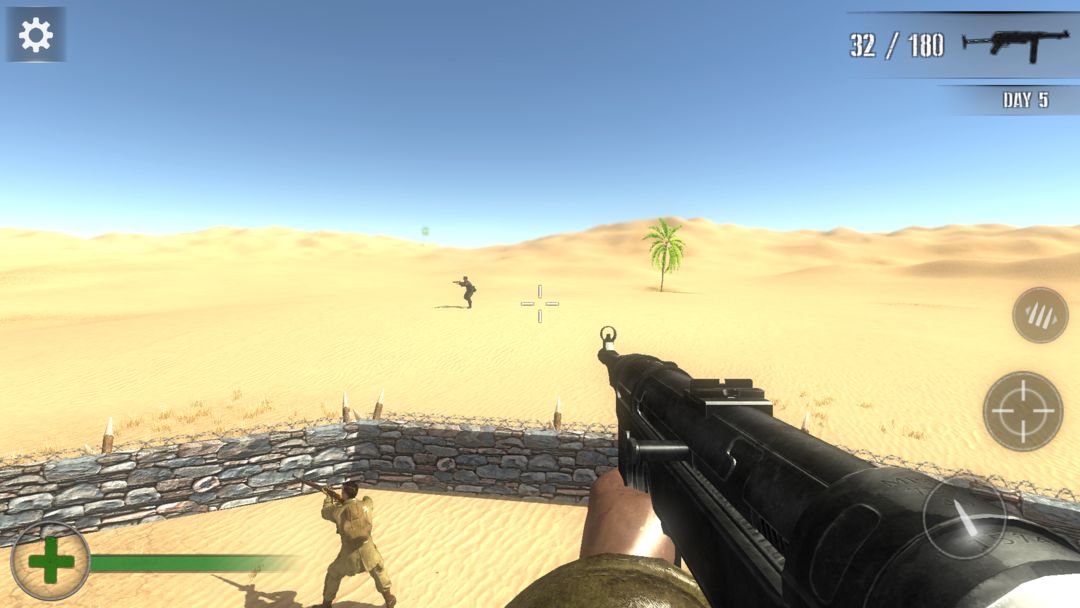 Screenshot of Desert 1943 - WWII shooter