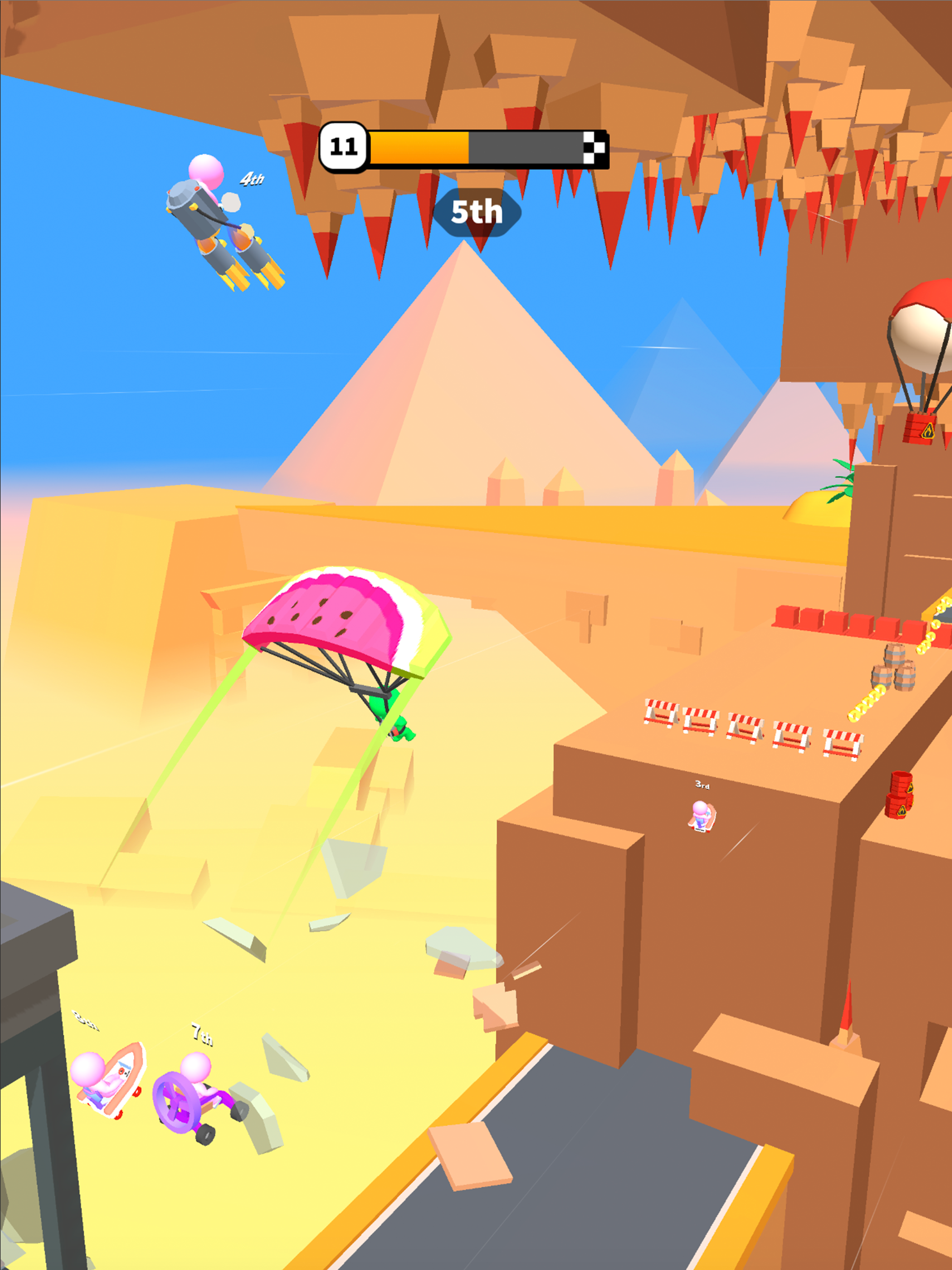 Road Glider - Flying Game ภาพหน้าจอเกม