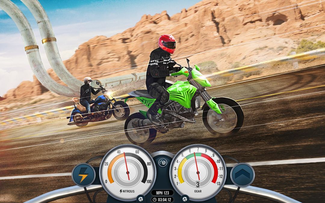 Screenshot of Bike Rider Mobile: Racing Duels & Highway Traffic