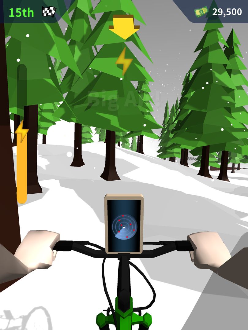 Mountain Bike Bash 게임 스크린 샷