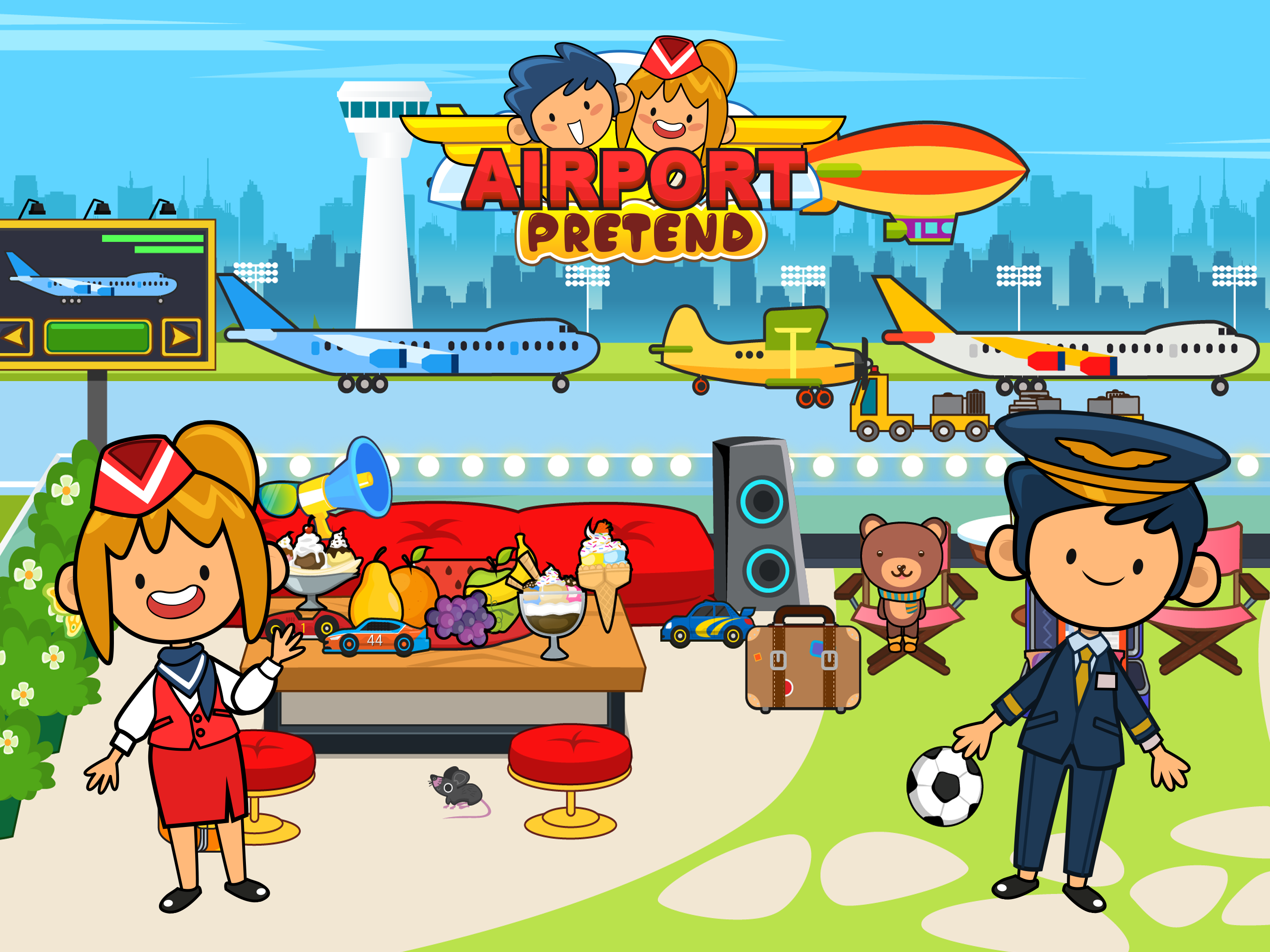 My Pretend Airport Travel Town ภาพหน้าจอเกม
