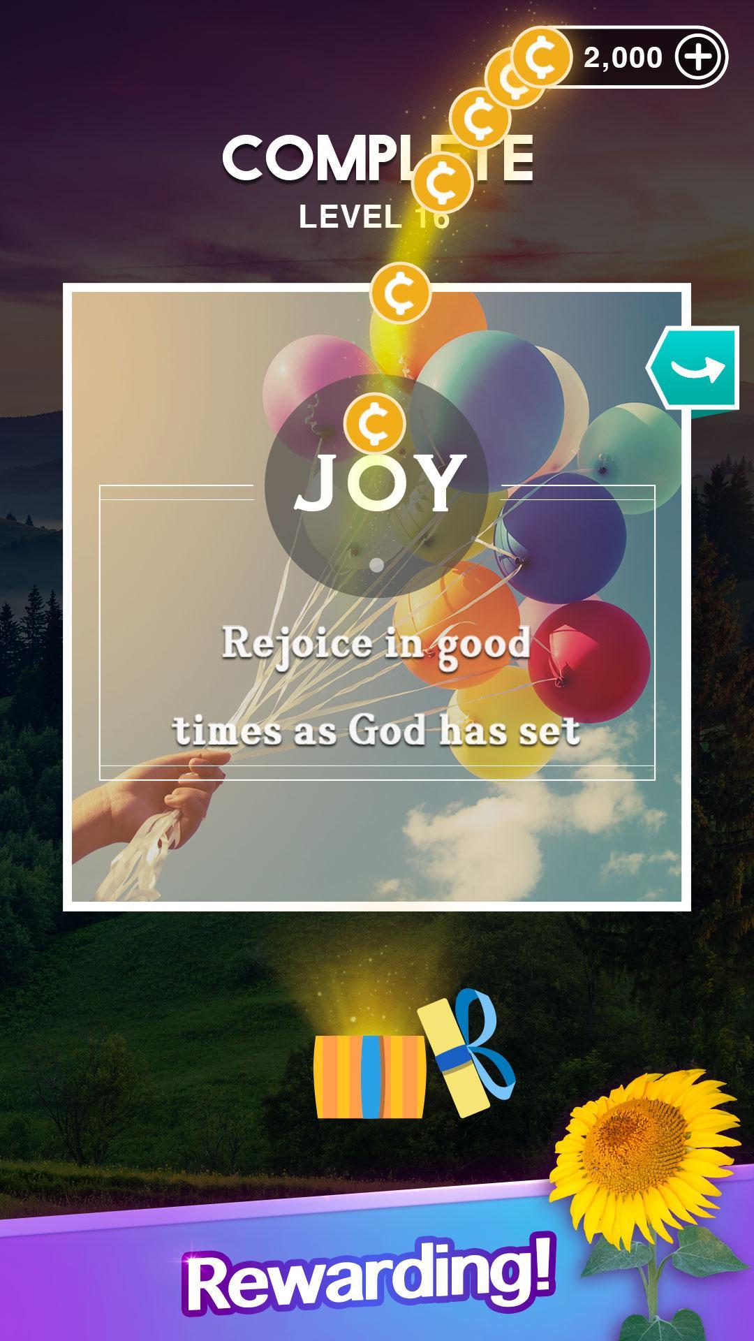 Скриншот игры Bible Word Cross - Daily Verse