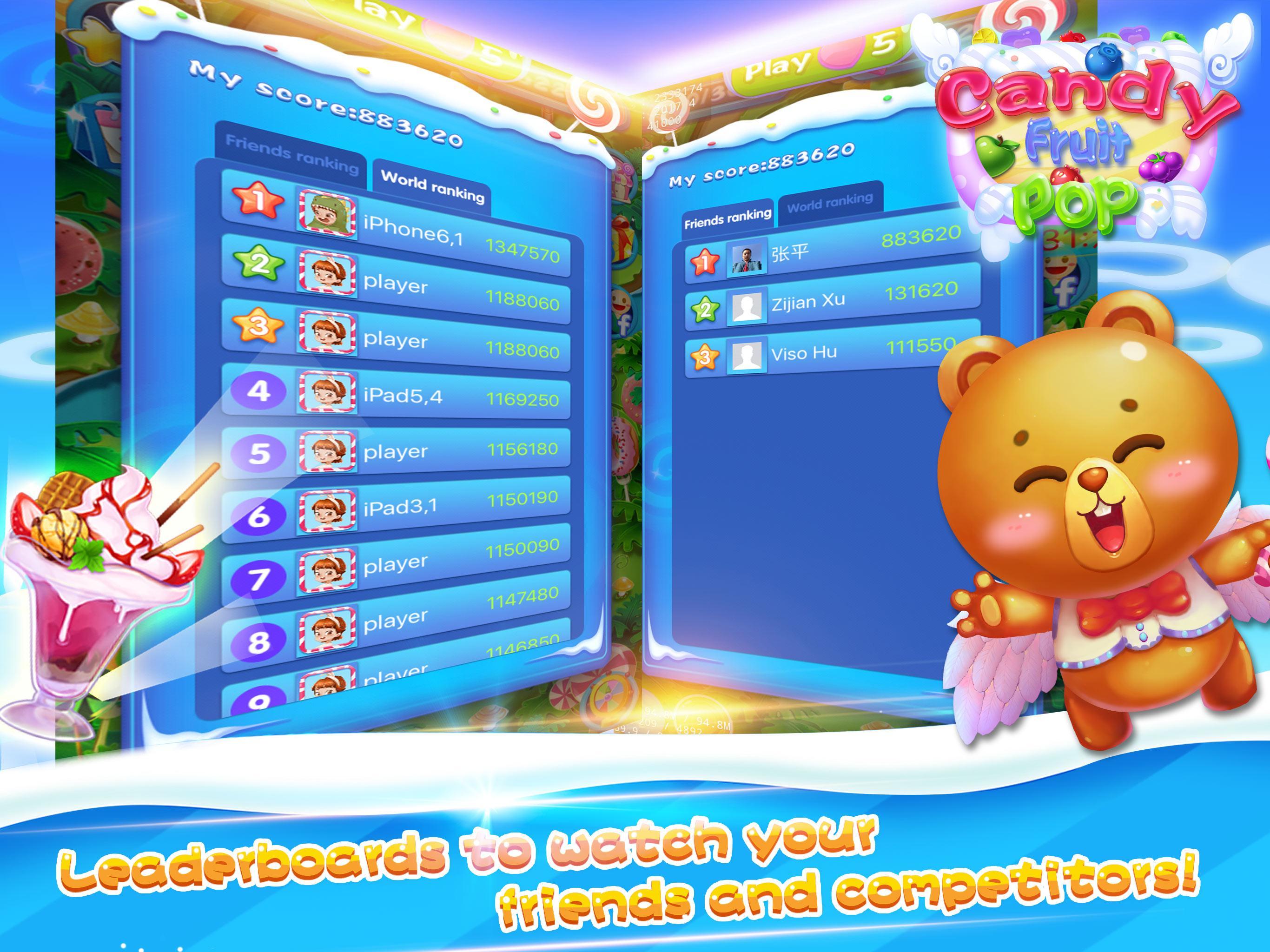 Candy Fruit Pop Game Screenshot