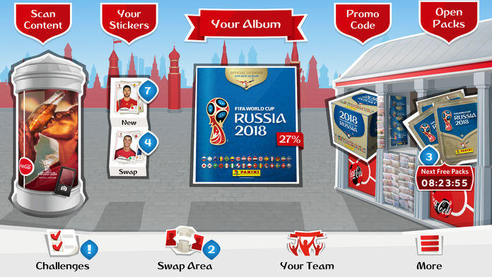 Screenshot of Panini Sticker Album