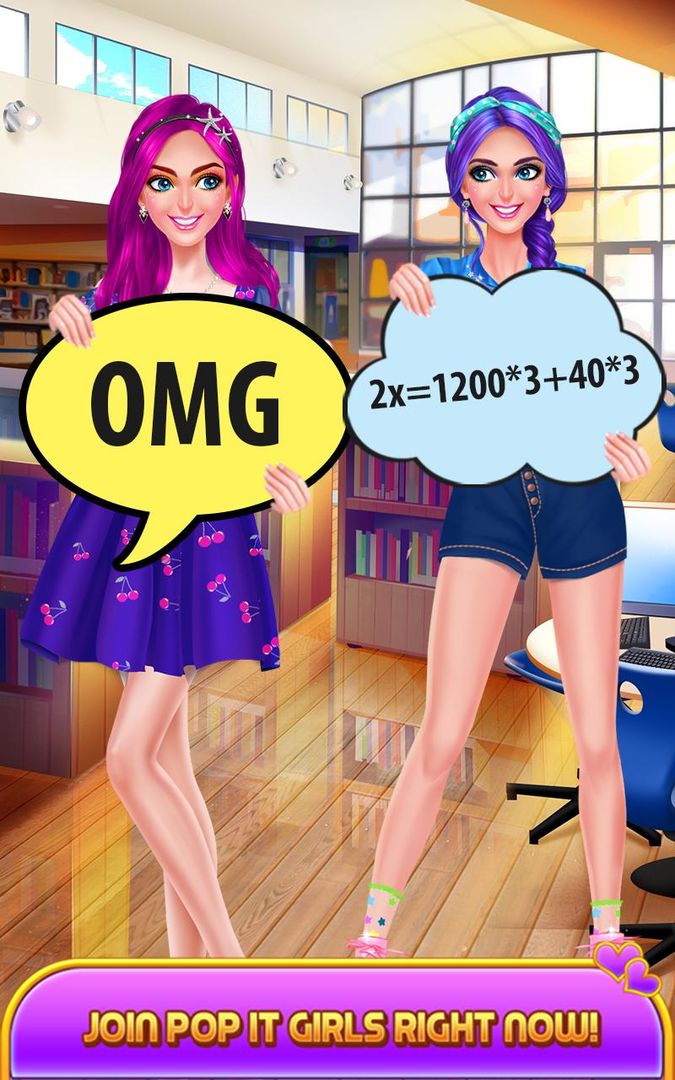 Pop It Girl - Teen School Life screenshot game