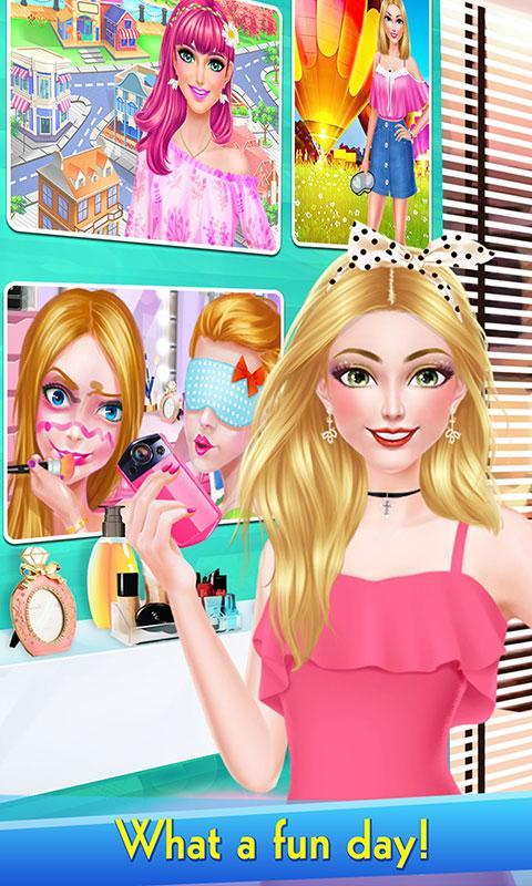 Blogger Girl: Blindfold Makeup 게임 스크린샷