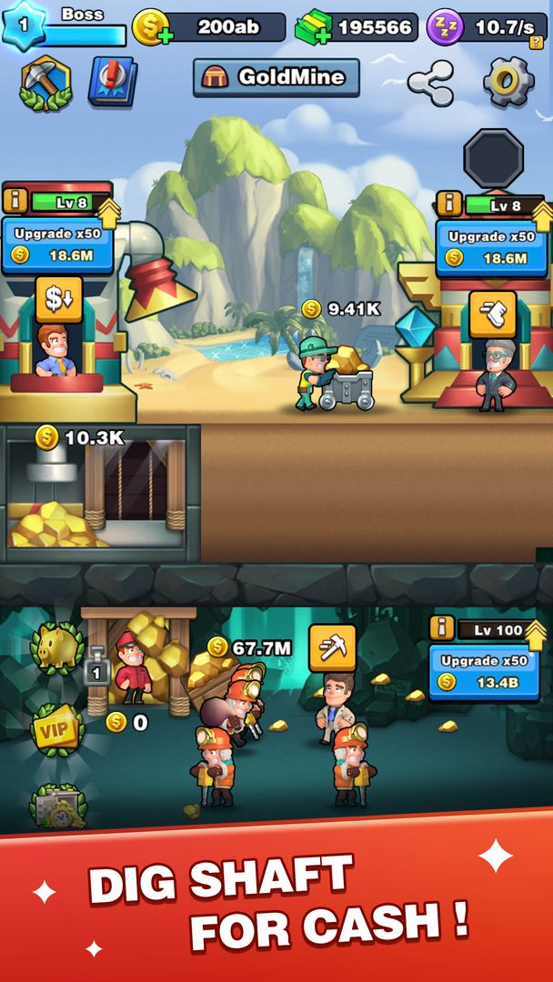 Digger To Riches： Idle mining game ภาพหน้าจอเกม
