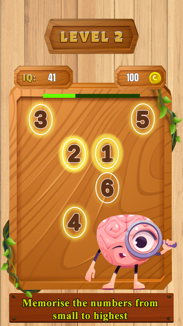 Screenshot of memory puzzle : brain test IQ