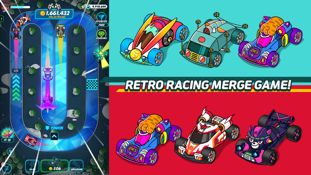 Merge Racer : Idle Merge Game screenshot game