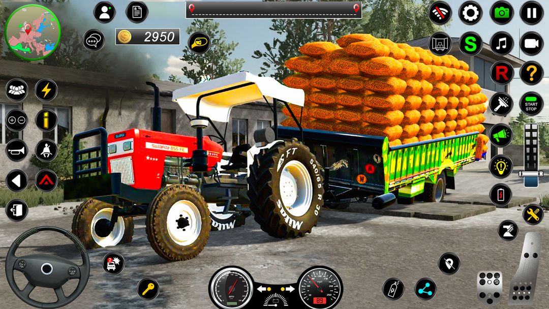 Screenshot of Farm Tractor Driving Game 2023